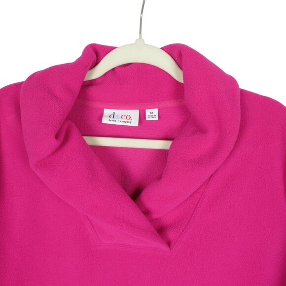 D & Co. Pullover Collar Fleece Pullover Womens Size 1X Long Sleeves SET OF 2 - Picture 5 of 9